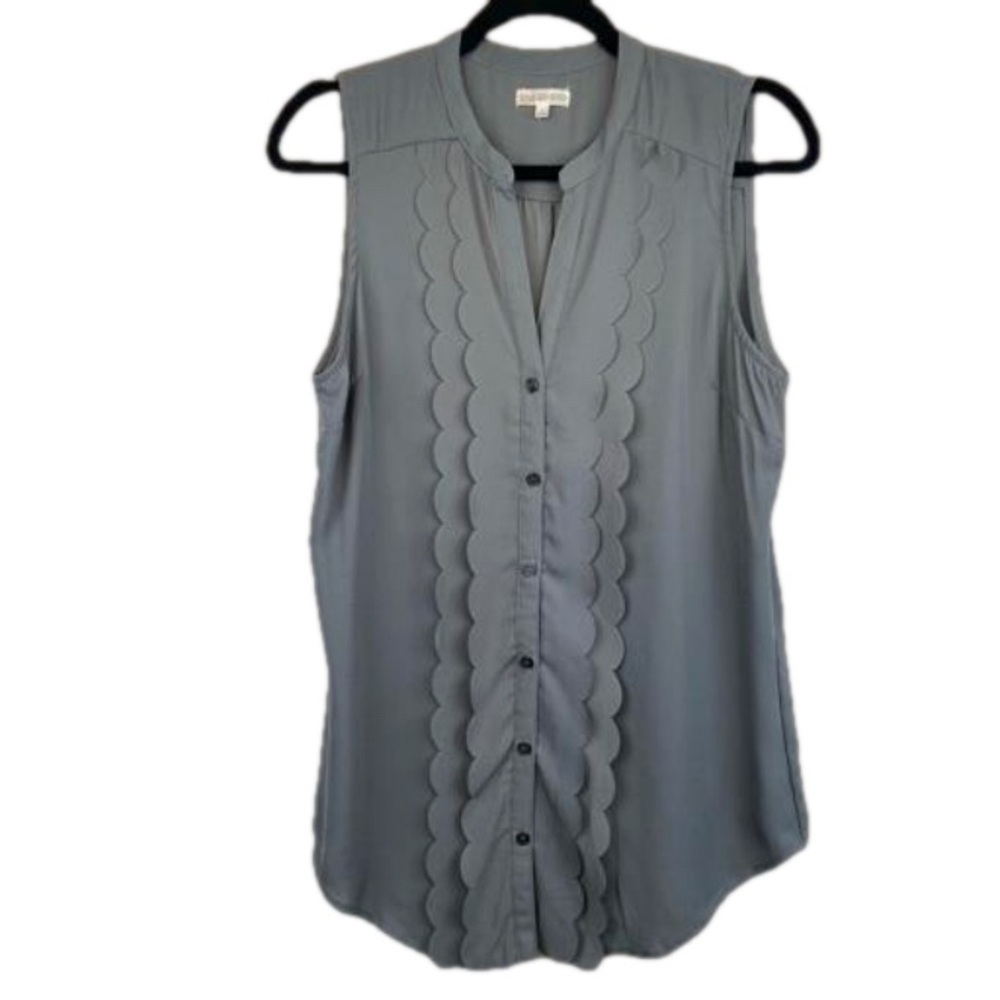 Gray Sleeveless Women's Top